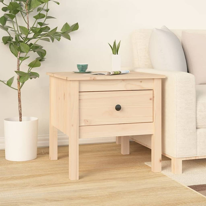 Sidobord 2 St Massivt Furuträ