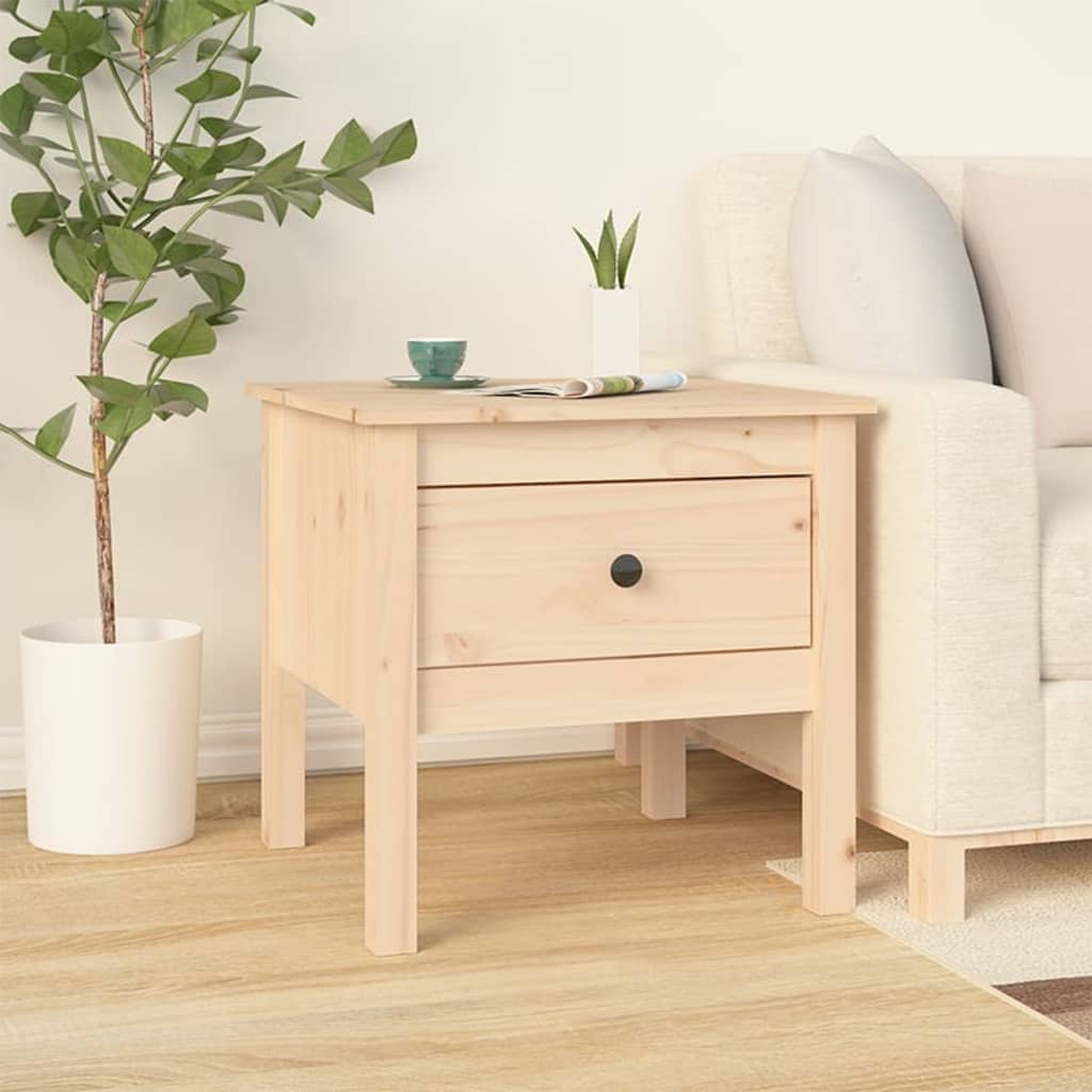 Sidobord 2 St Massivt Furuträ
