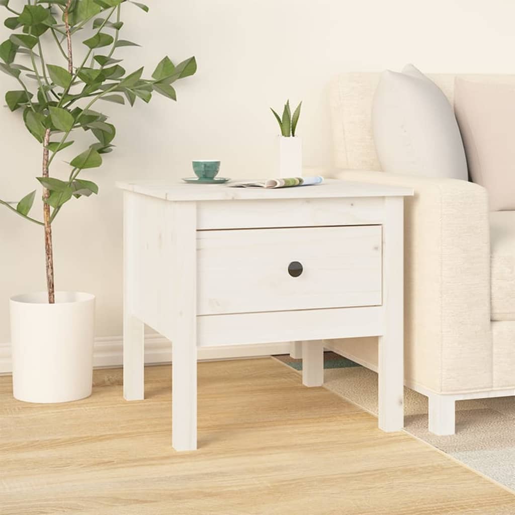 Sidobord 2 St Massivt Furuträ