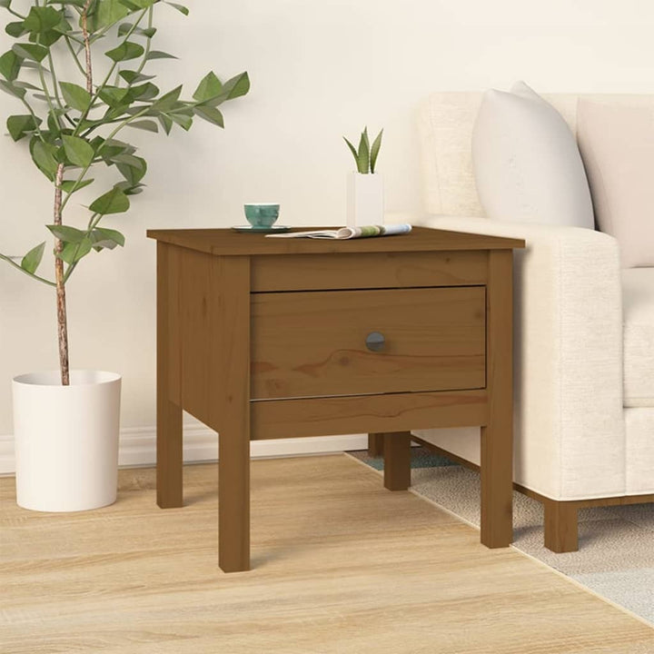 Sidobord 2 St Massivt Furuträ