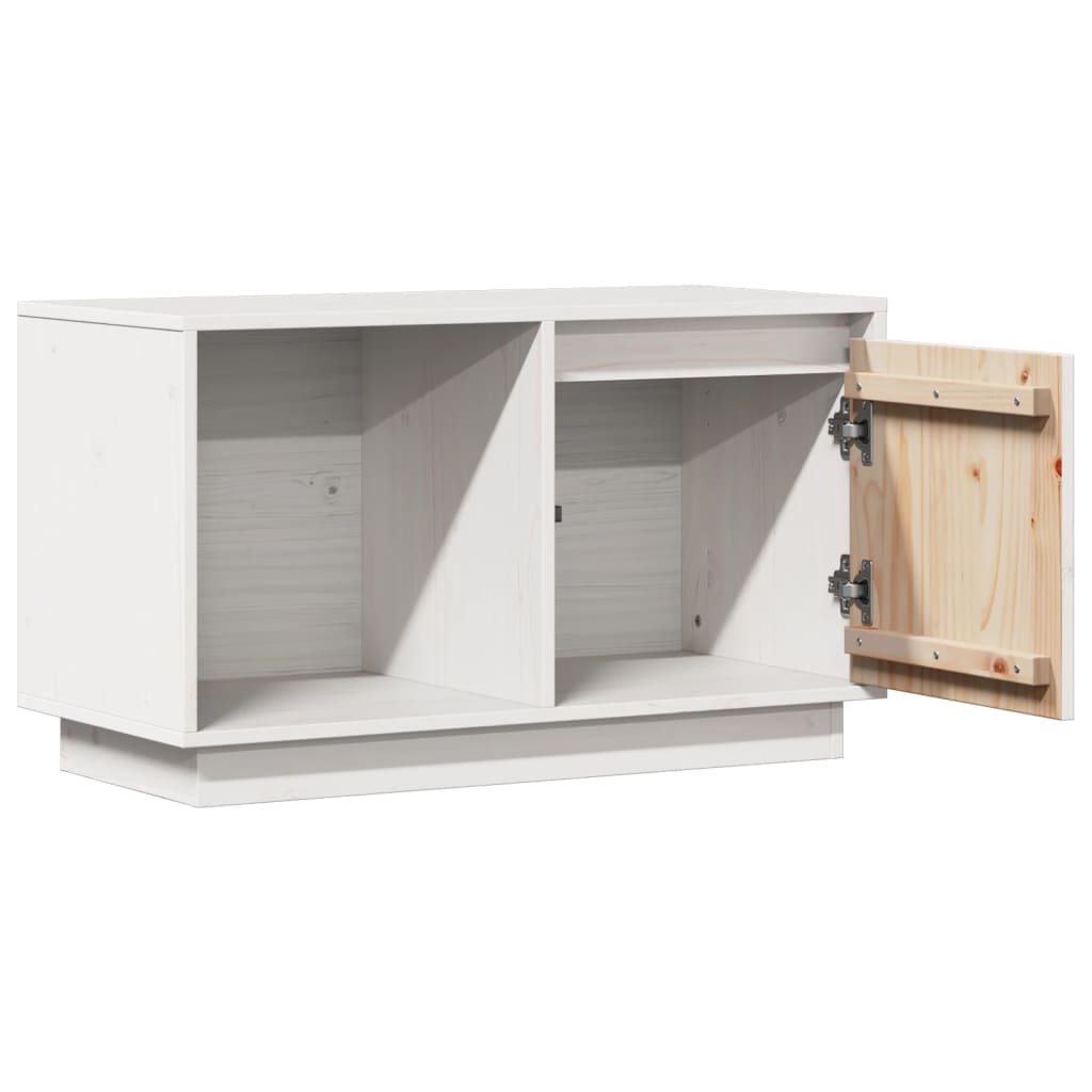 Tv-Bänk 74X35X44 Cm Massiv Furu