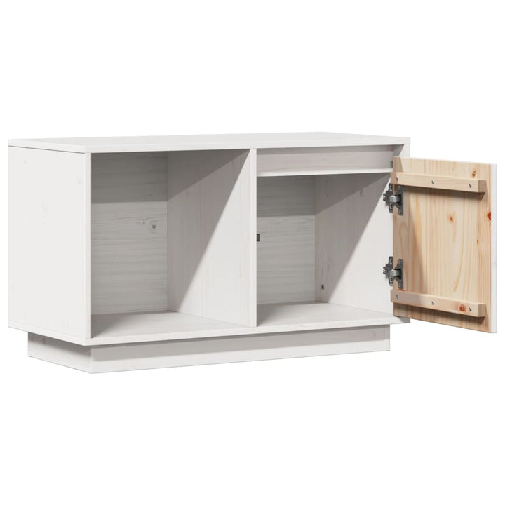 Tv-Bänk 74X35X44 Cm Massiv Furu