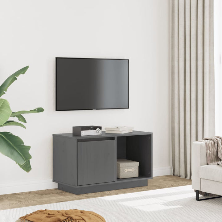 Tv-Bänk 74X35X44 Cm Massiv Furu