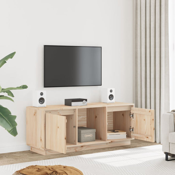 Tv-Bänk 110,5X35X44 Cm Massiv Furu