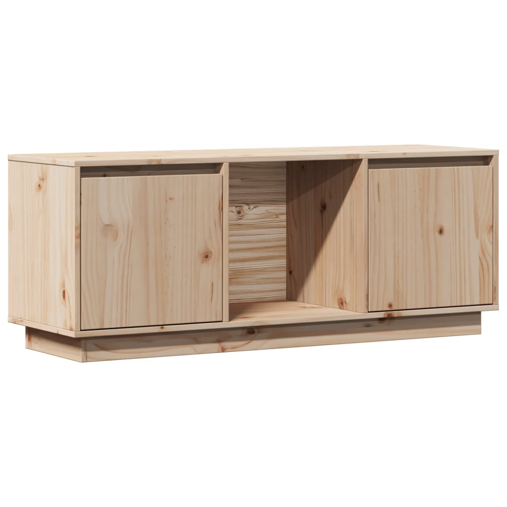 Tv-Bänk 110,5X35X44 Cm Massiv Furu