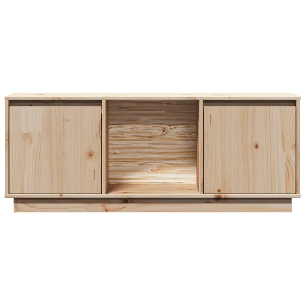 Tv-Bänk 110,5X35X44 Cm Massiv Furu