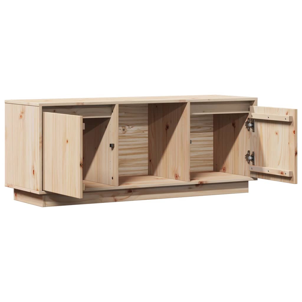 Tv-Bänk 110,5X35X44 Cm Massiv Furu