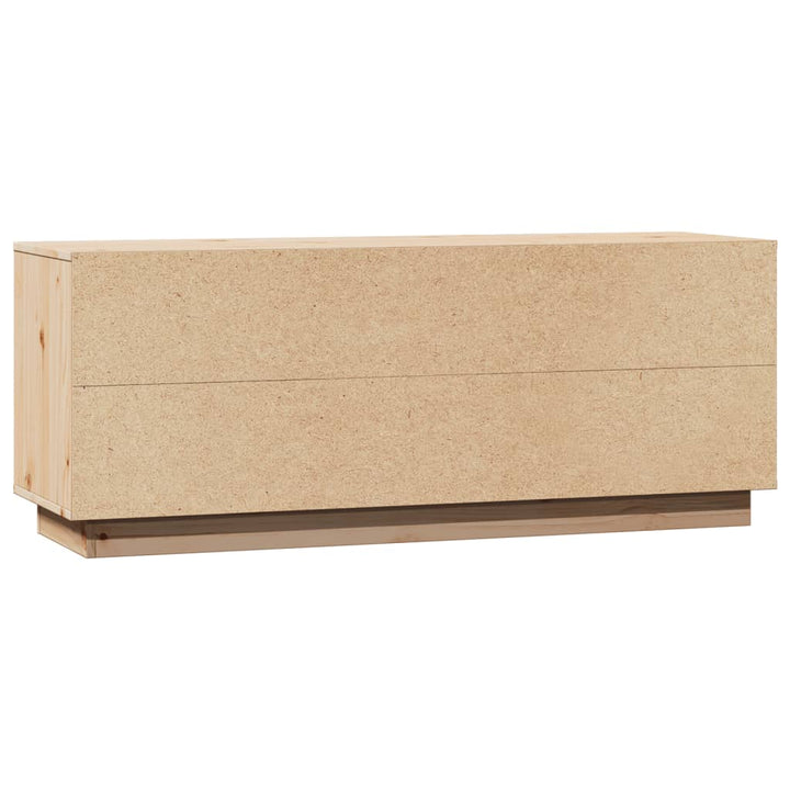 Tv-Bänk 110,5X35X44 Cm Massiv Furu