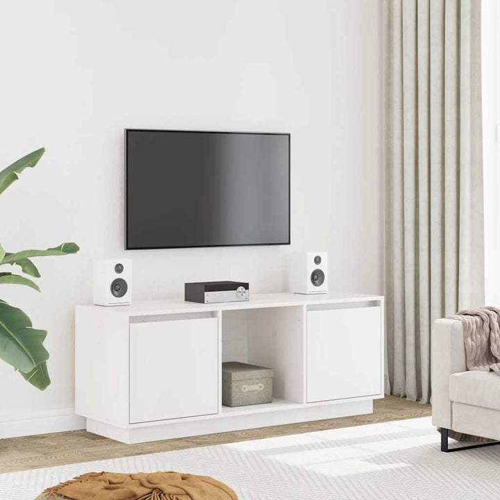 Tv-Bänk 110,5X35X44 Cm Massiv Furu