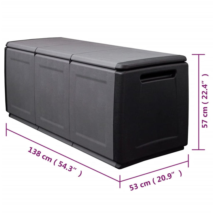 Dynbox 330 L Mörkgrå Och Svart