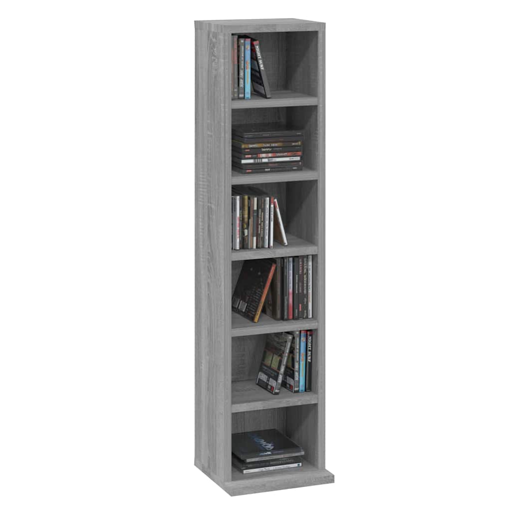Cd-Hylla 21X20X88 Cm Konstruerat Trä