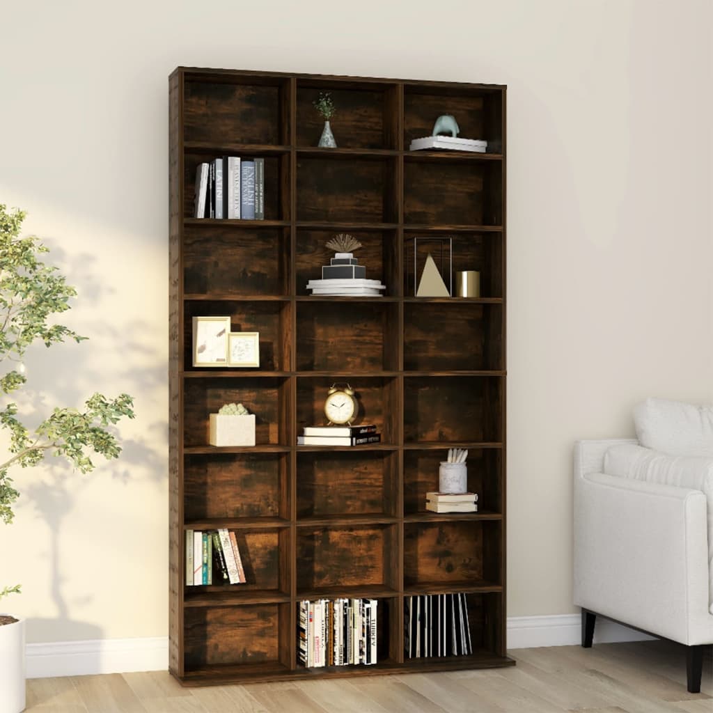 Cd-Hylla 102X23X177,5 Cm Konstruerat Trä