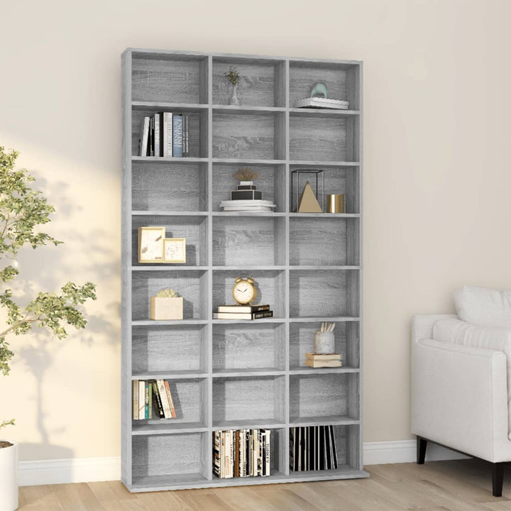 Cd-Hylla 102X23X177,5 Cm Konstruerat Trä