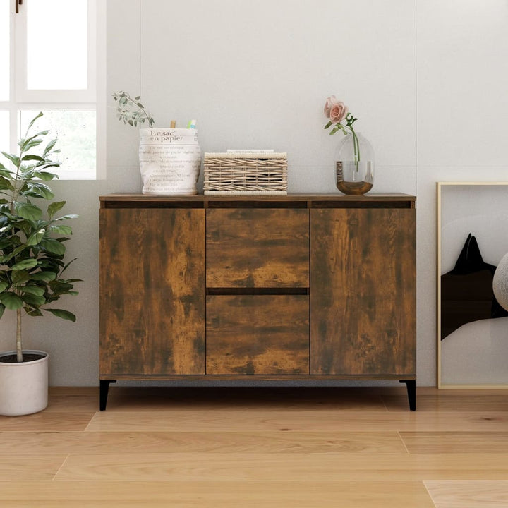 Skänk Åldrat Trä 102X35X70 Cm Konstruerat Trä