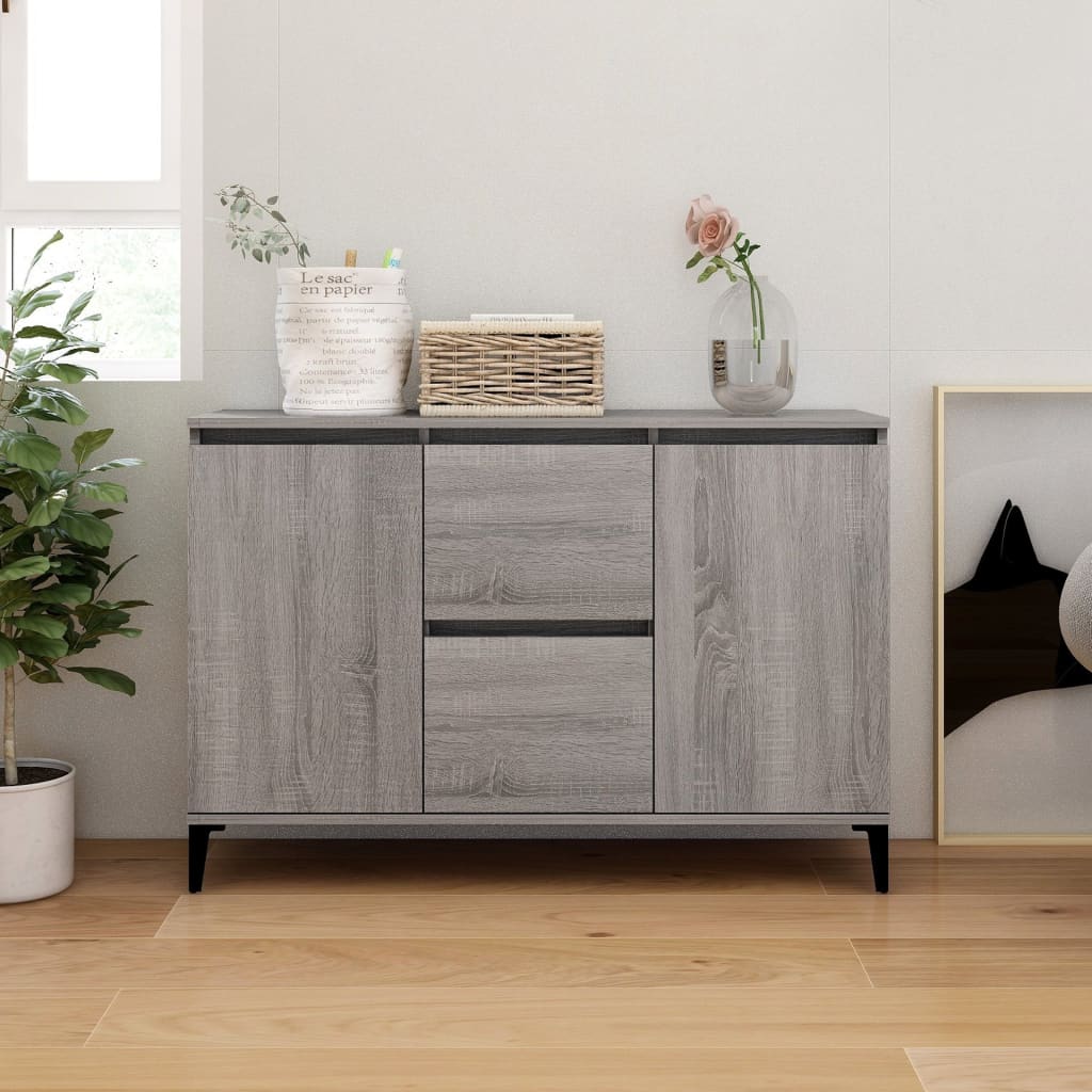 Skänk Åldrat Trä 102X35X70 Cm Konstruerat Trä