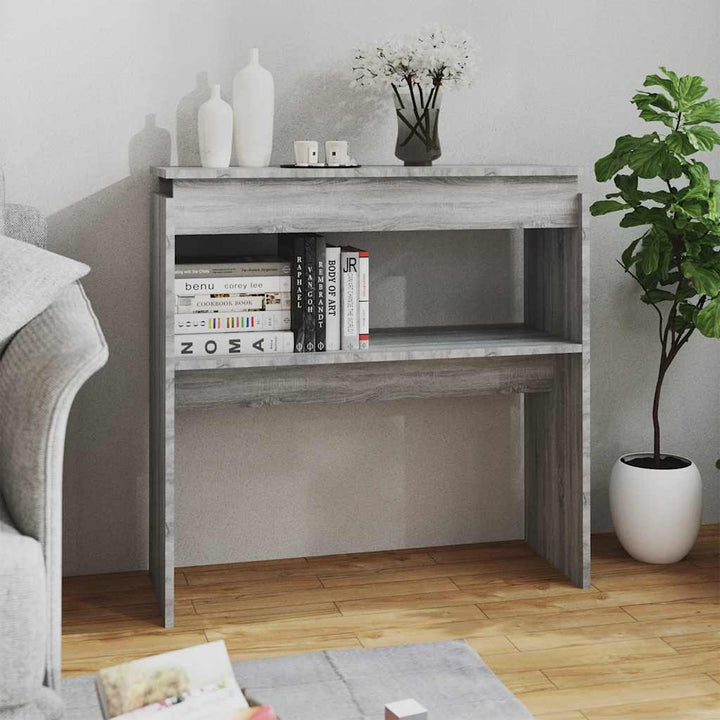 Konsolbord Åldrat Trä 102X30X80 Cm Konstruerat Trä