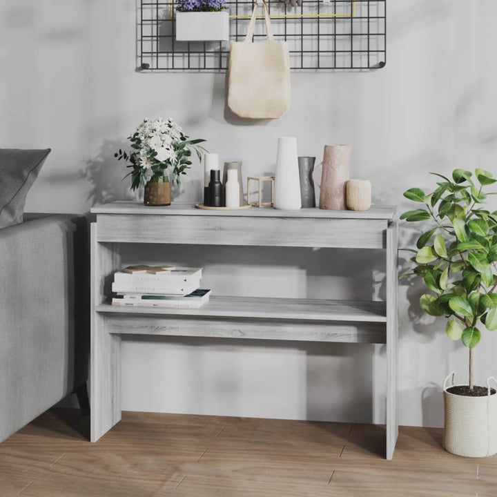 Konsolbord Åldrat Trä 102X30X80 Cm Konstruerat Trä