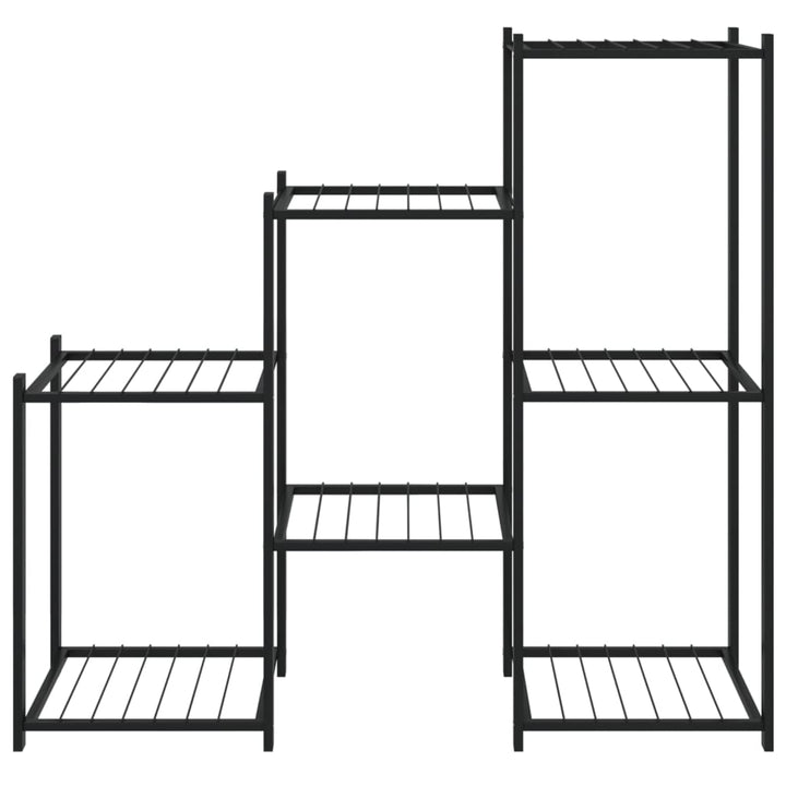 Växtställ 83X25X80 Cm Svart Järn