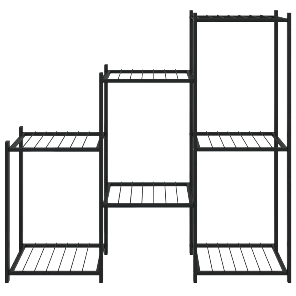 Växtställ 83X25X80 Cm Svart Järn