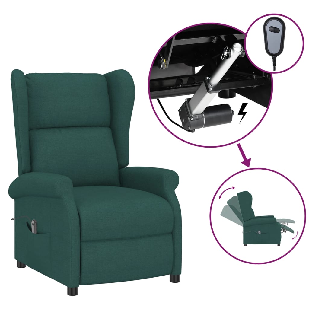Elektrisk Reclinerfåtölj Tyg