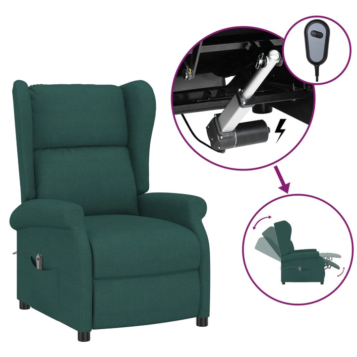 Elektrisk Reclinerfåtölj Tyg