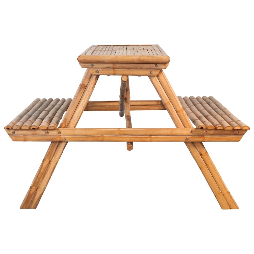 Picknickbord 115X115X81 Cm Bambu