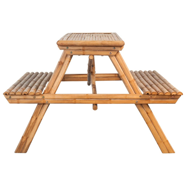 Picknickbord 115X115X81 Cm Bambu