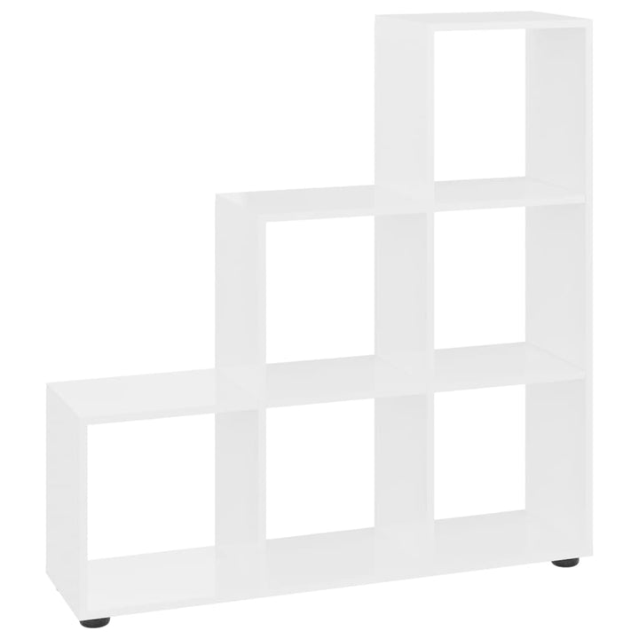 Bokhylla Trappformad 107 Cm Konstruerat Trä