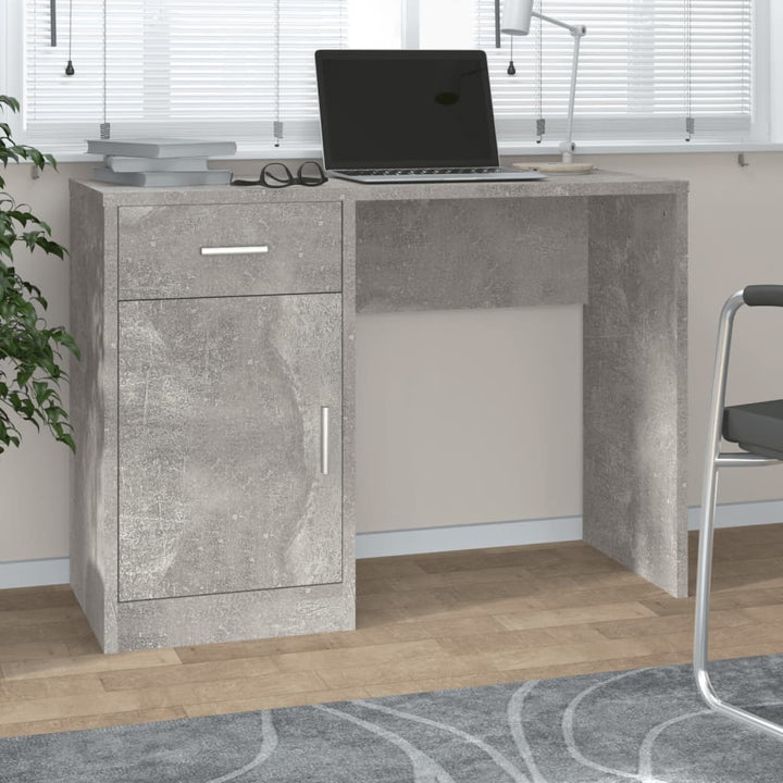 Skrivbord Lådor &amp; Skåp 100X40X73Cm Konstruerat Trä