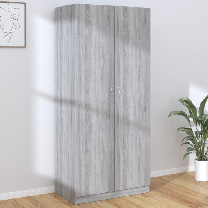 Garderob 90X52X200 Cm Konstruerat Trä