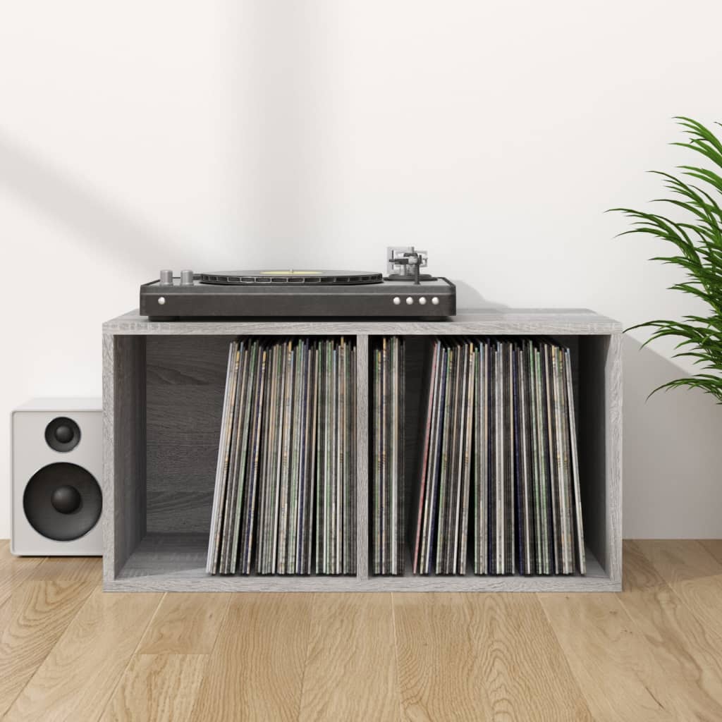 Vinylhylla 71X34X36 Cm Konstruerat Trä