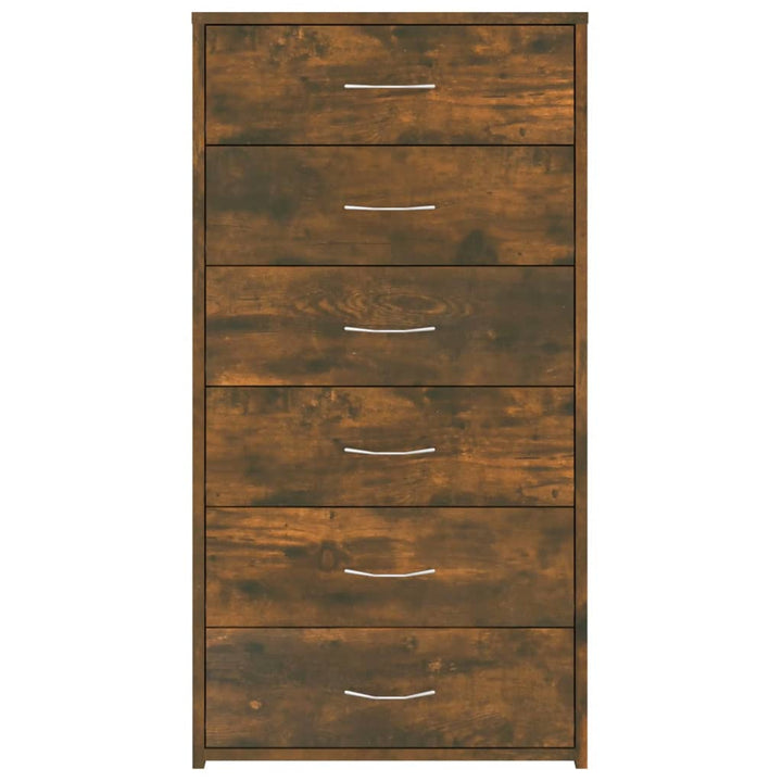 Byrå 6 Lådor 50X34X96 Cm Konstruerat Trä