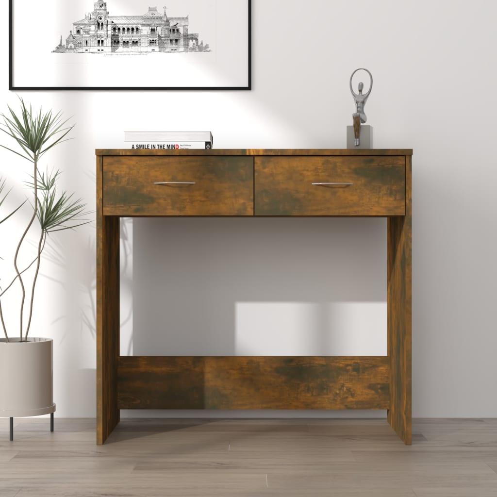 Skrivbord Ek 80X40X75 Cm Konstruerat Trä