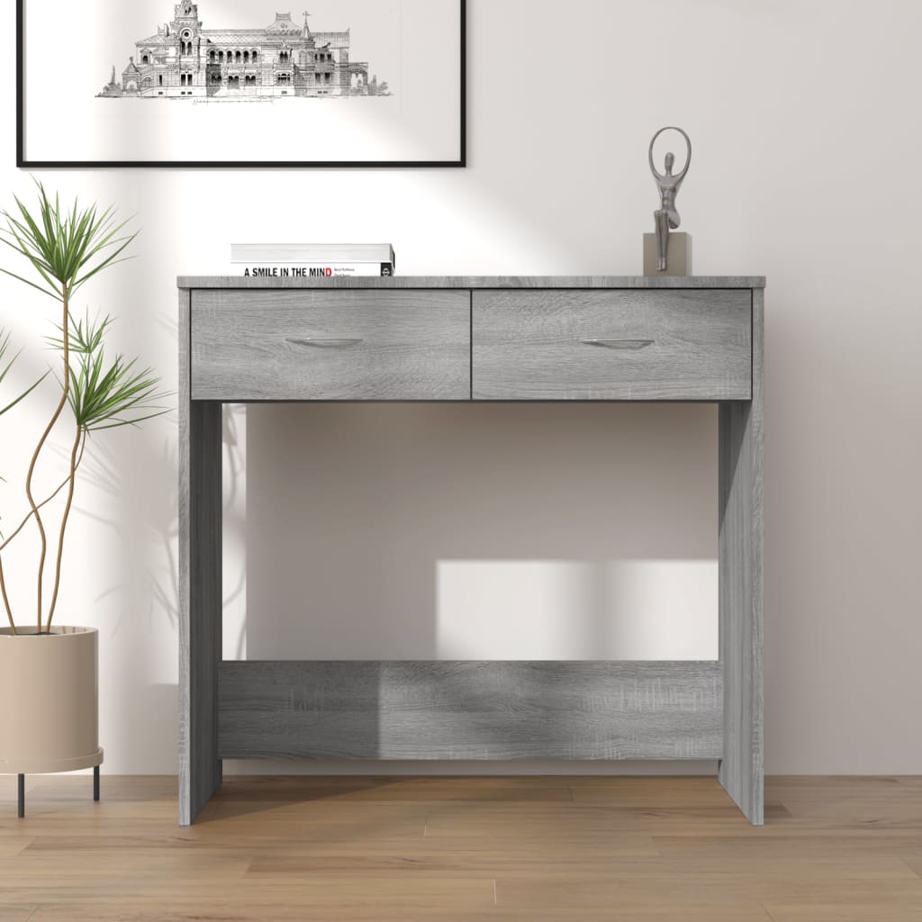 Skrivbord Ek 80X40X75 Cm Konstruerat Trä
