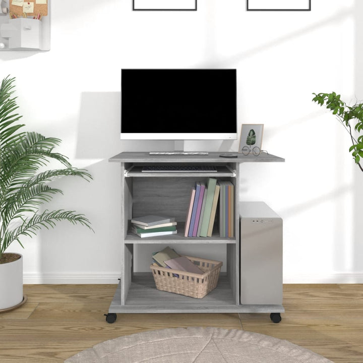 Datorbord Åldrat Trä 80X50X75 Cm Konstruerat Trä