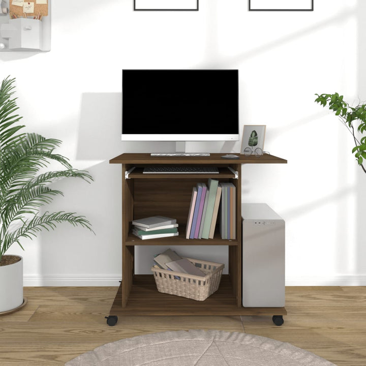 Datorbord Åldrat Trä 80X50X75 Cm Konstruerat Trä