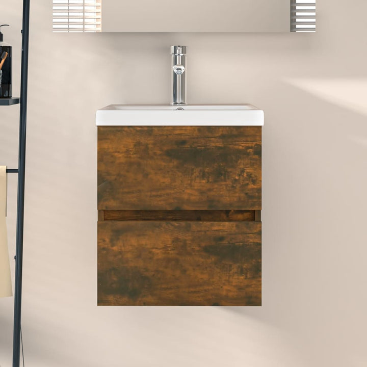 Badrumsskåp Hantverksmässig Ek 41X38,5X45 Cm Konstruerat Trä