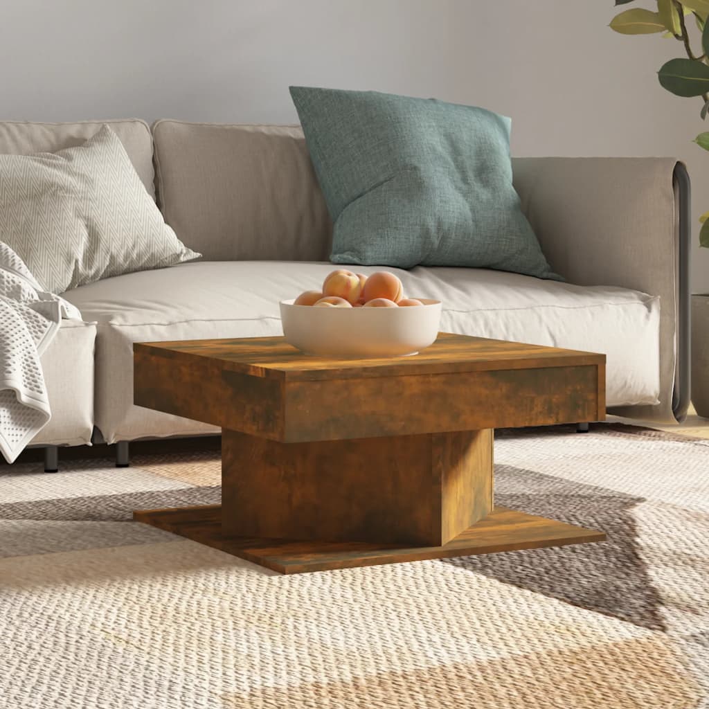 Soffbord Åldrat Trä 55X55X30 Cm Konstruerat Trä