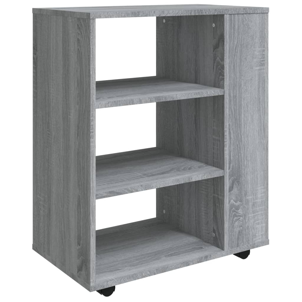 Skåp Med Hjul 60X35X75 Cm Konstruerat Trä