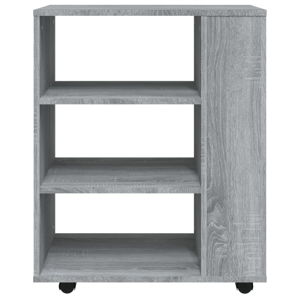 Skåp Med Hjul 60X35X75 Cm Konstruerat Trä