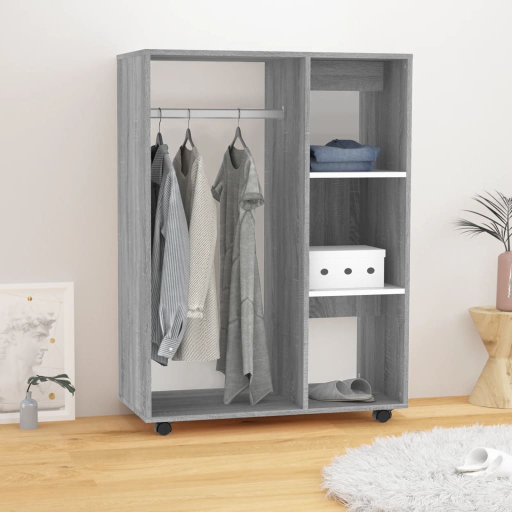 Garderob 80X40X110 Cm Konstruerat Trä