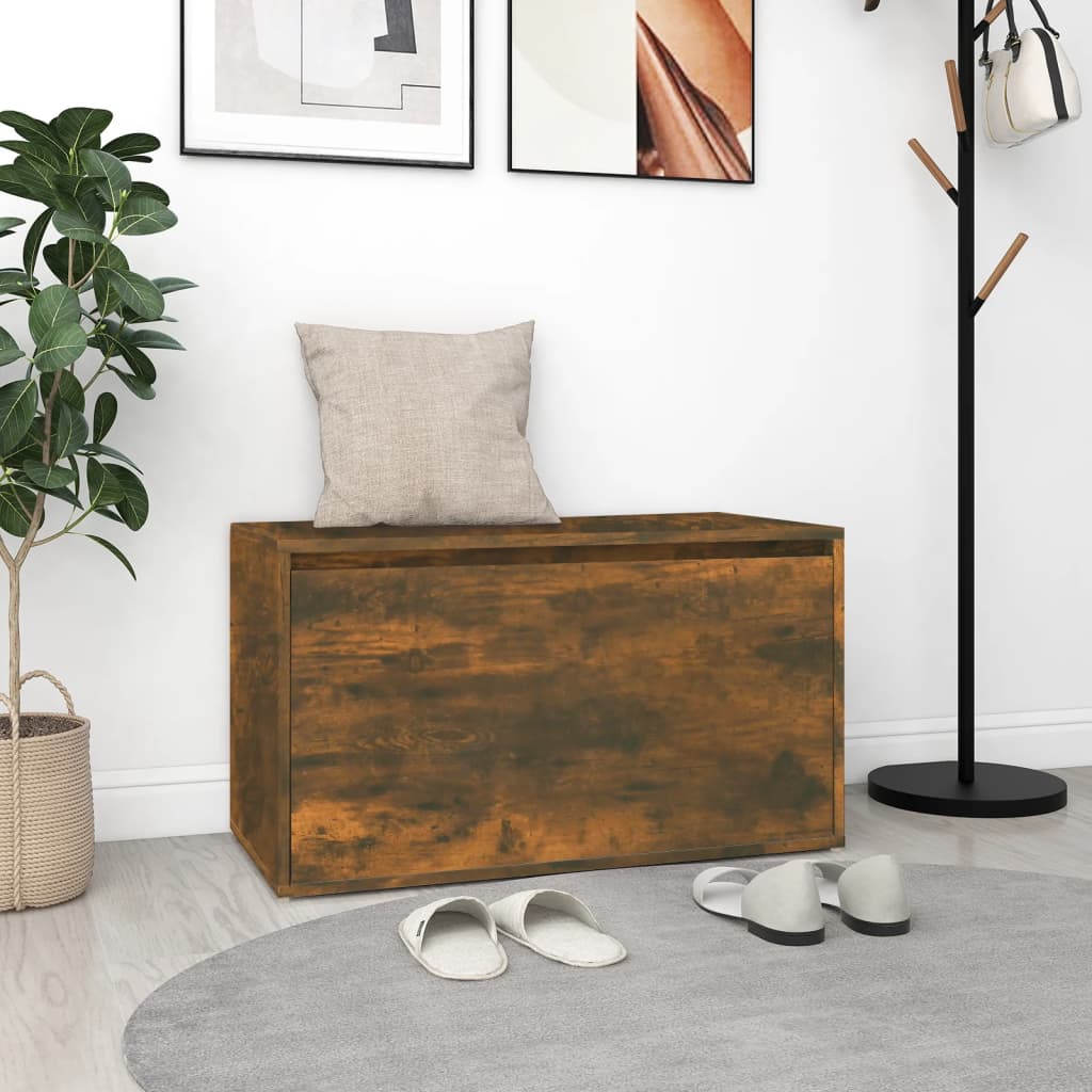 Hallbänk 80X40X45 Cm -Ek Konstruerat Trä