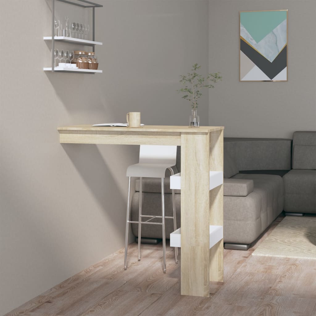 Barbord Väggmonterat 102X45X103,5 Cm Konstruerat Trä