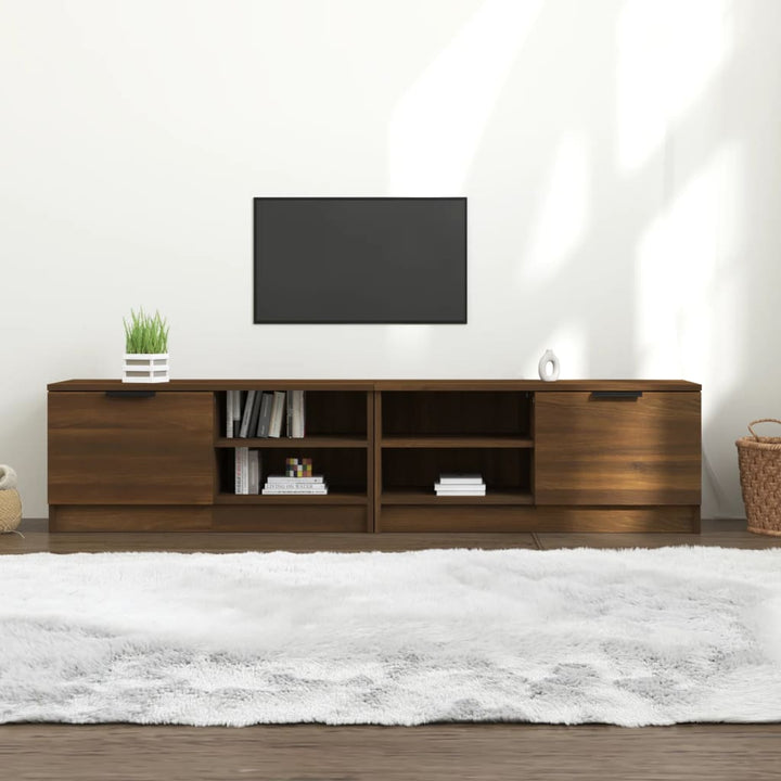 Tv-Bänkar 2 St 80X35X36,5 Cm Konstruerat Trä