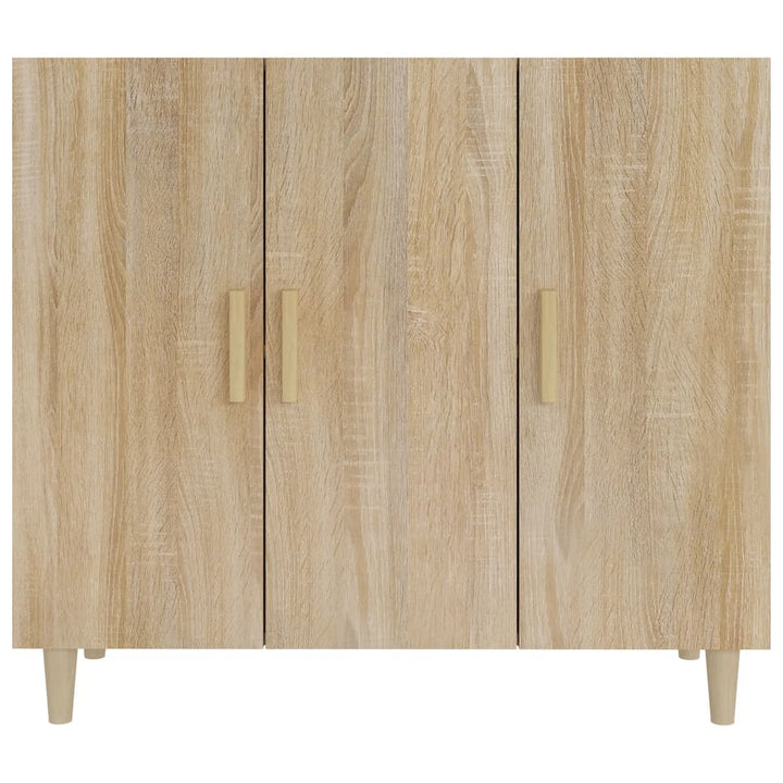 Skänk Sonoma-Ek 90X34X80 Cm Konstruerat Trä