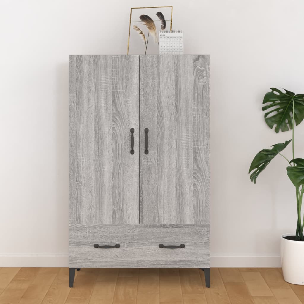 Högskåp Åldrat Trä 70X31X115 Cm Konstruerat Trä