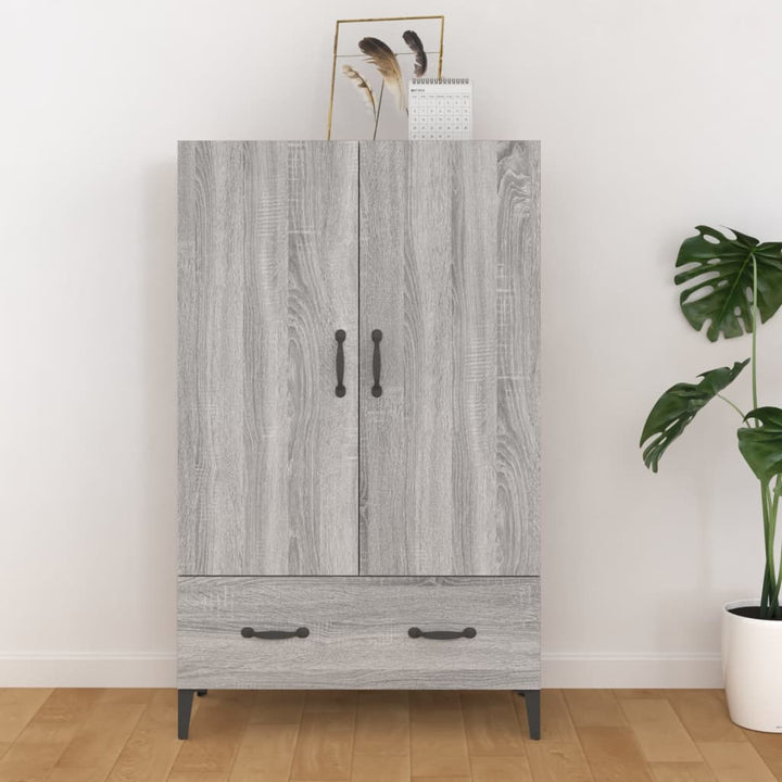 Högskåp Åldrat Trä 70X31X115 Cm Konstruerat Trä