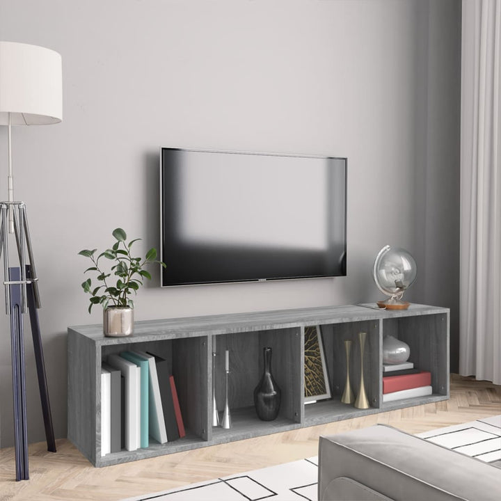 Bokhylla/Tv-Bänk Hantverksmässig Ek 36X30X143Cm Konstruerat Trä