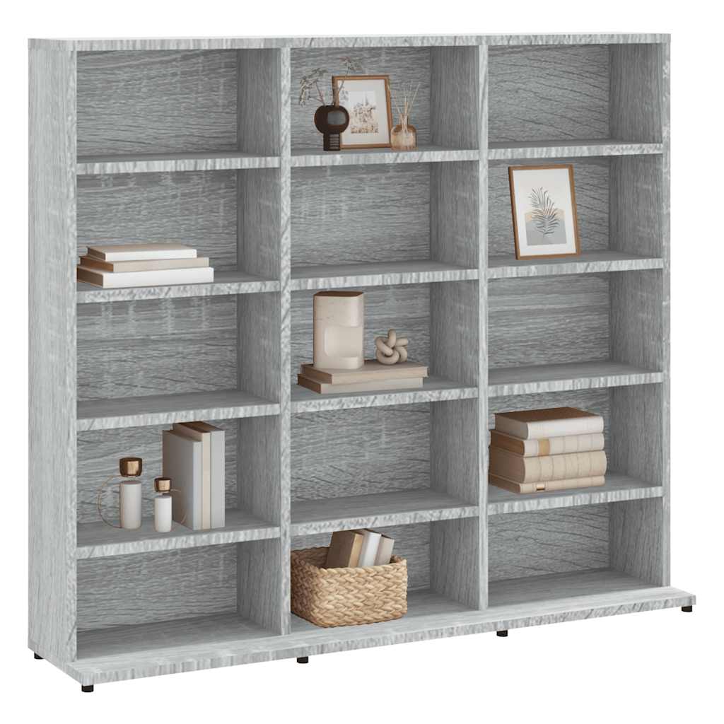 Cd-Hylla Grå Djävulen 100X23X89,5 Cm Konstruerat Trä