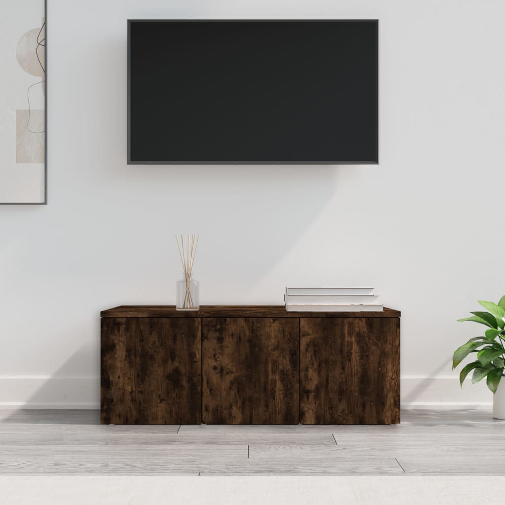 Tv-Bänk Åldrat Trä 80X34X30 Cm Konstruerat Trä